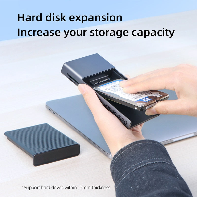 USB C HUB with Hard Drive Enclosure HAGIBIS