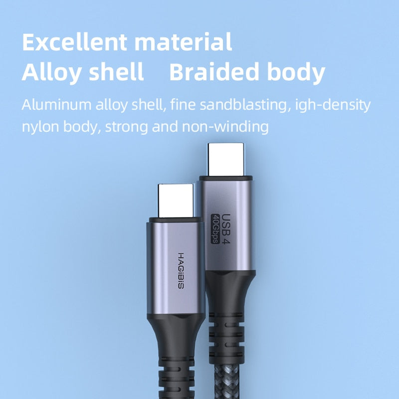 USB4 Cable 100W 40Gbps HAGIBIS