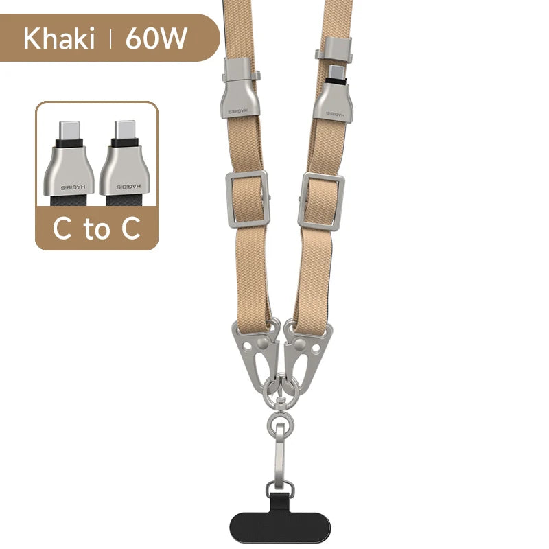 Phone Lanyard with USB C Fast Charging Cable Hagibis