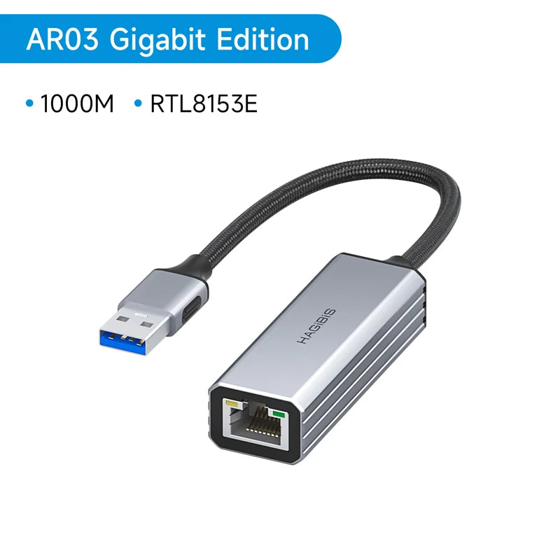 Hagibis USB-A to Ethernet Adapter 1Gbps/2.5Gbps