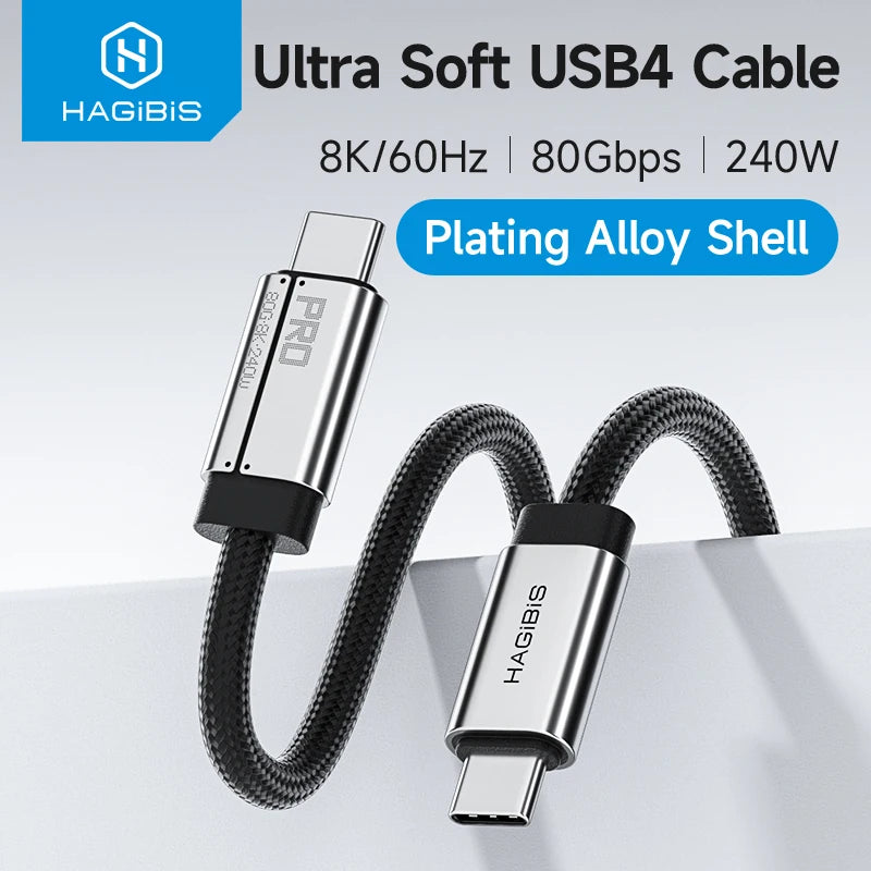 USB C Full Function Cable Super Soft USB4