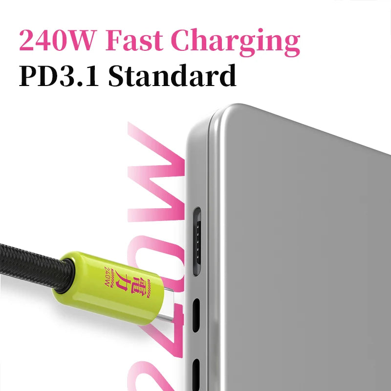 Lanyard Cable 240W Keychain Charger