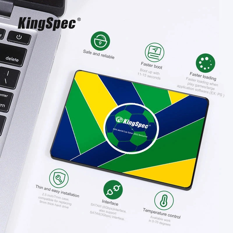 KingSpec 2.5-inch SATA III Internal SSD 6Gbps