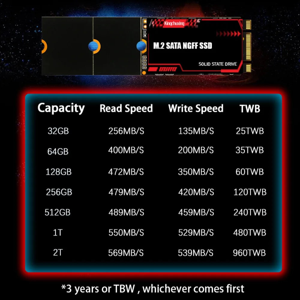 Kingchuxing M.2 SATA SSD NGFF 2242/2260/2280
