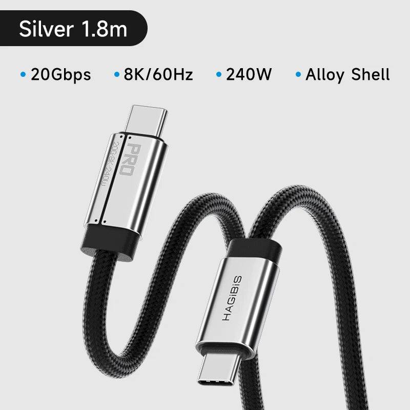 USB C Full Function Cable Super Soft USB4