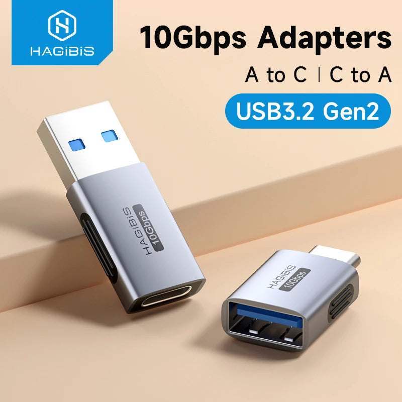 USB to Type C OTG Adapter 10Gbps Hagibis