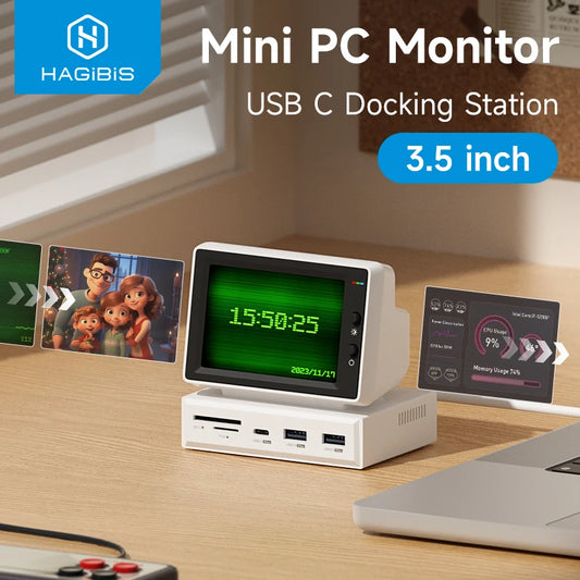 USB C Docking Station Mini PC Monitor