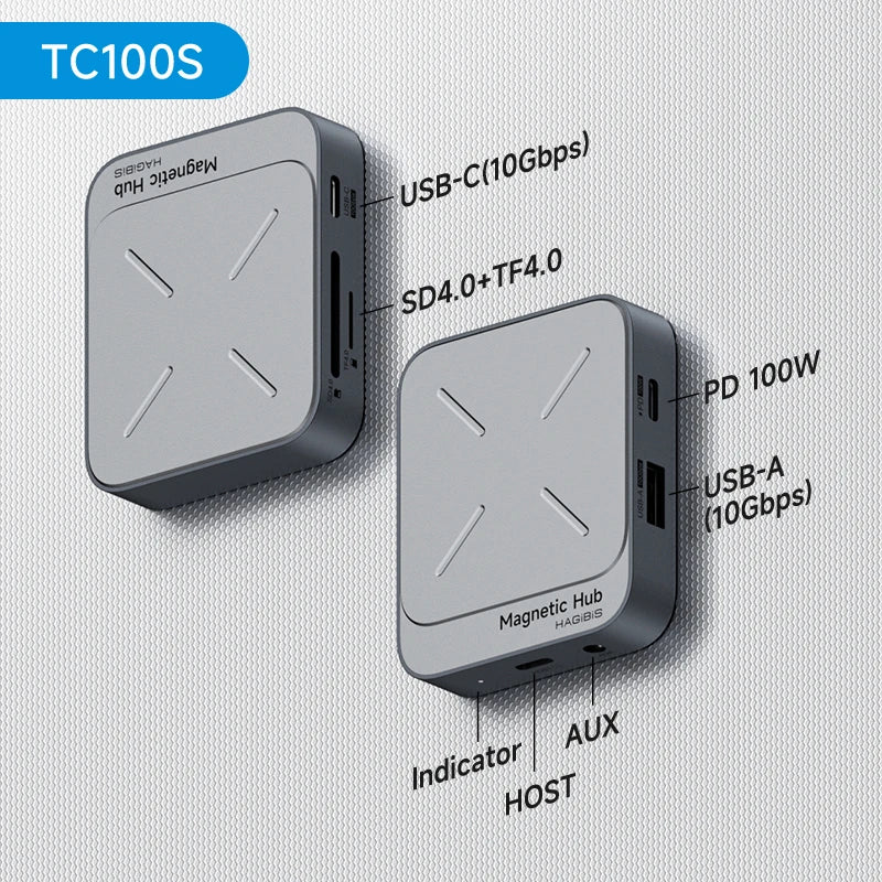 USB-C Hub Dual Side Magnetic TC100S Hagibis