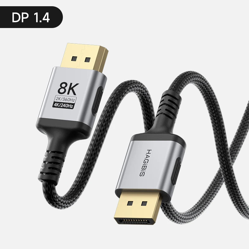 DisplayPort Cable 1.4 8K High Refresh Rate Hagibis