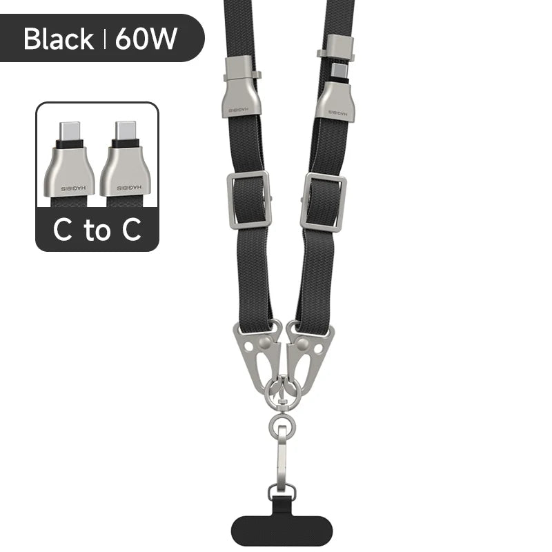 Phone Lanyard with USB C Fast Charging Cable Hagibis