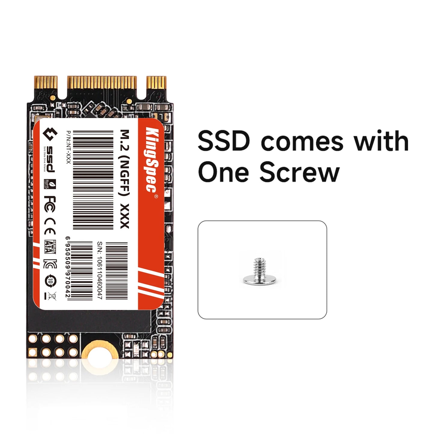 KingSpec M.2 SATA SSD 2242 NGFF