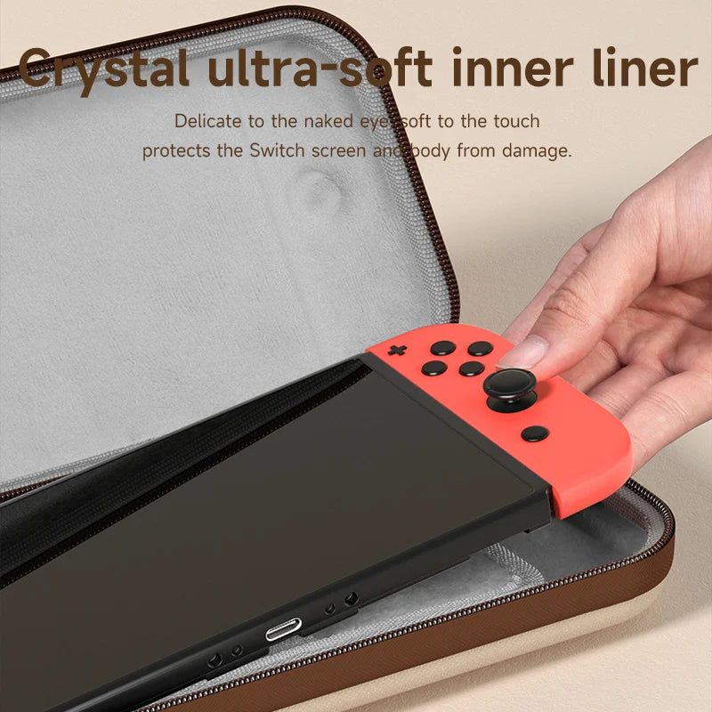 Portable Switch Carrying Case for Nintendo Switch/OLED & 10 Games Cartridges Hagibis