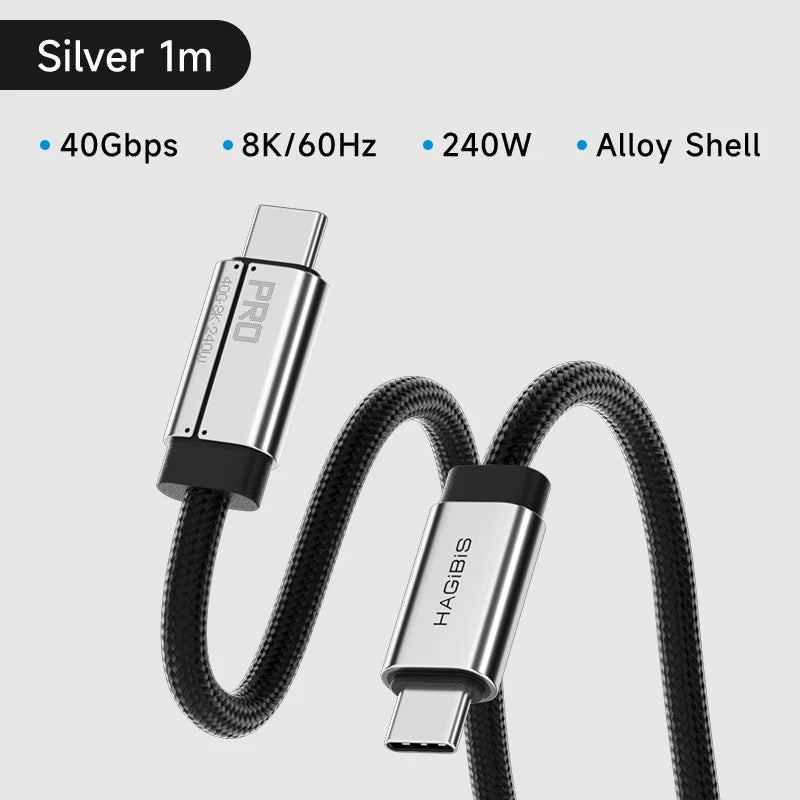 USB C Full Function Cable Super Soft USB4