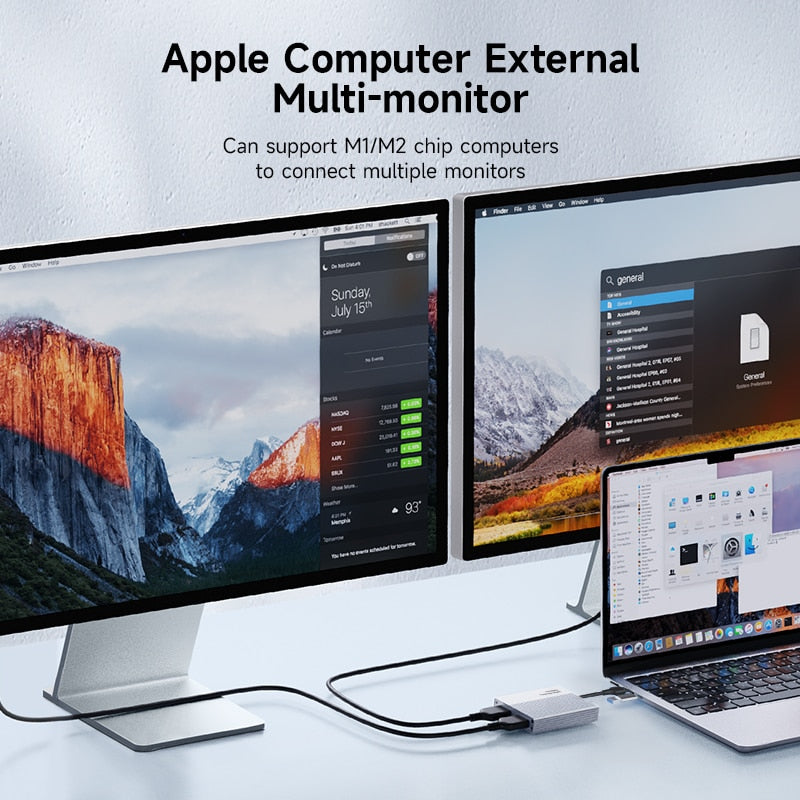 Dual HDMI Adapter 4K M1/M2