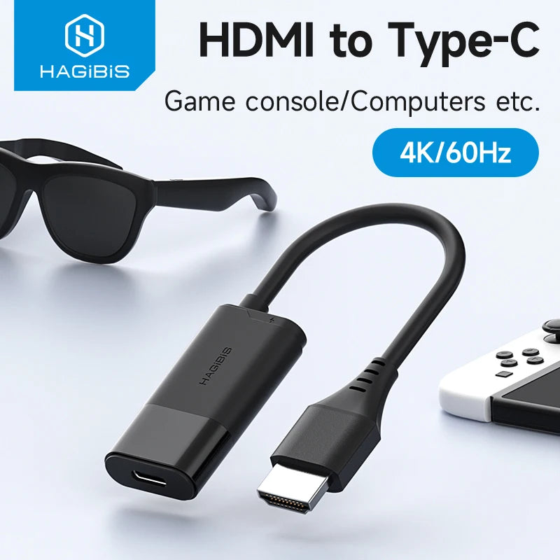 HDMI to USB C Video Adapter 4K 60Hz Hagibis