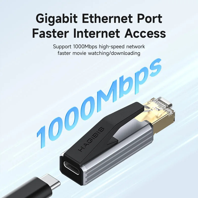 USB C to Ethernet RJ45 Adapter