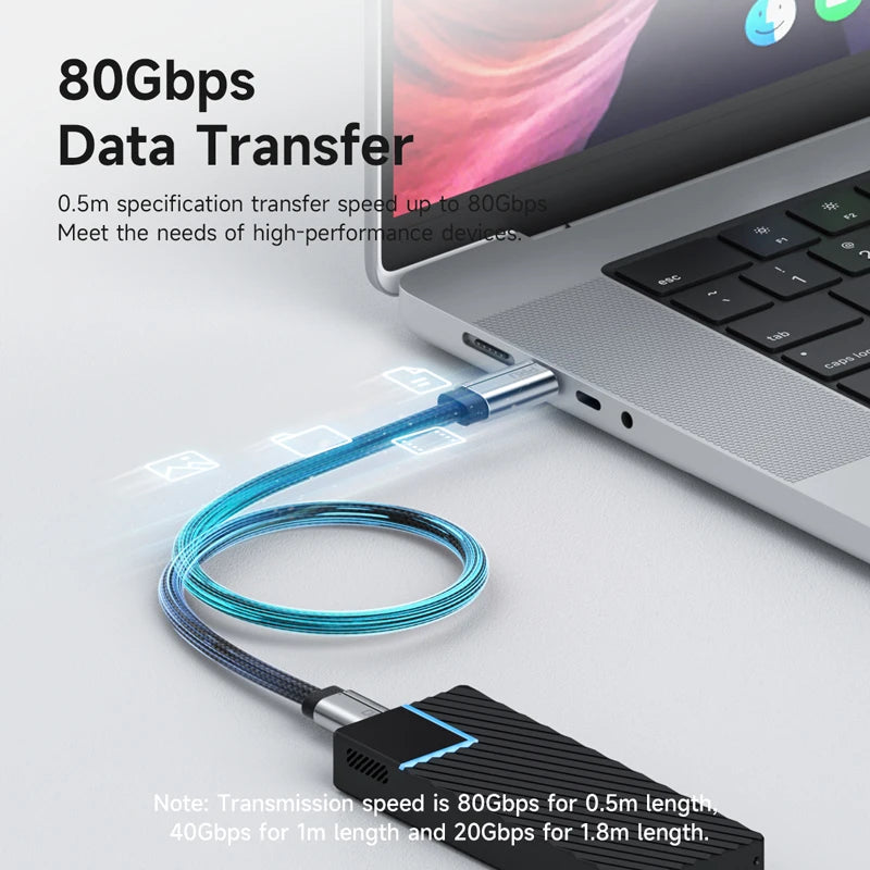 USB C Full Function Cable Super Soft USB4
