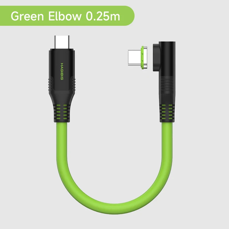 Short USB C Cable Magnetic 240W 40Gbps Hagibis