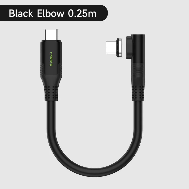 Short USB C Cable Magnetic 240W 40Gbps Hagibis