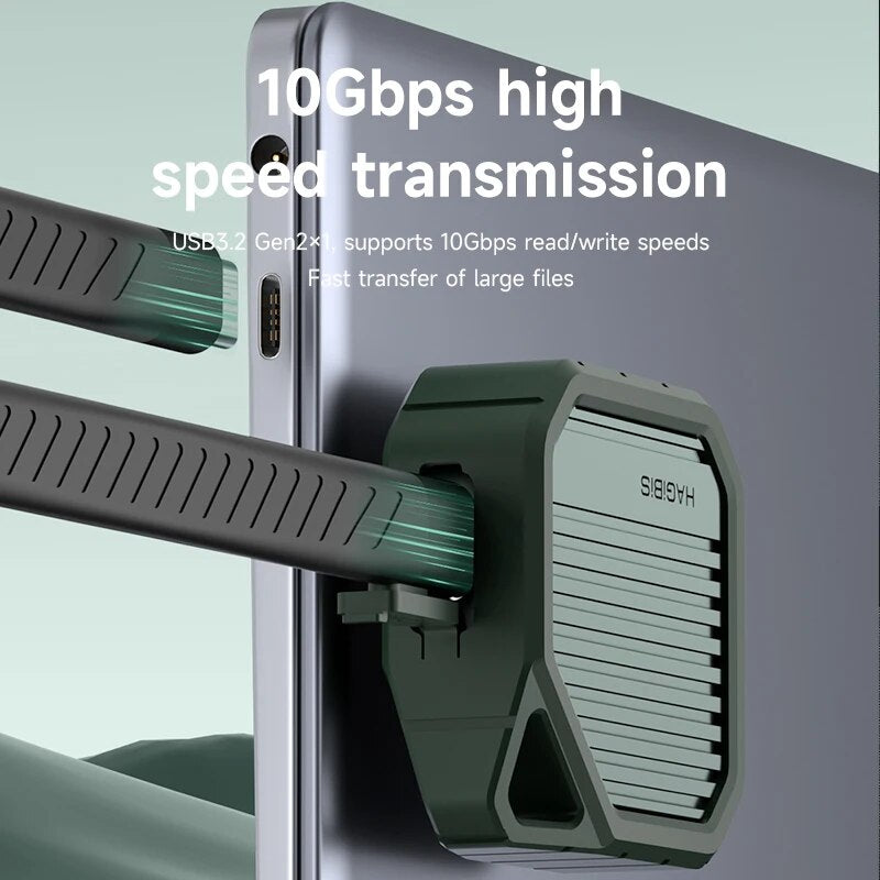 Hard Drive Enclosure M.2 MVMe SSD 10Gbps HAGIBIS
