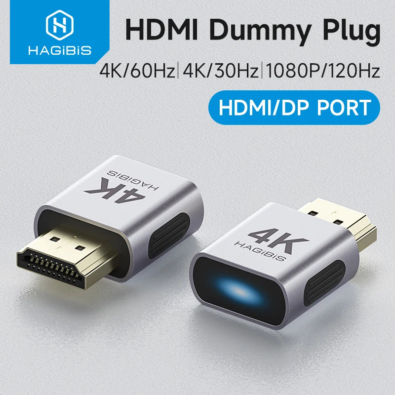 Dummy Plug HDMI 4K – Emulador Virtual de Display