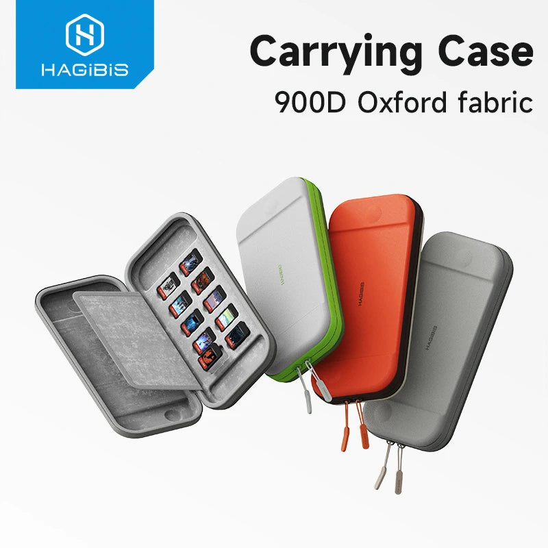 Portable Switch Carrying Case for Nintendo Switch/OLED & 10 Games Cartridges Hagibis