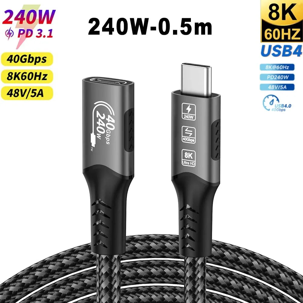 USB cable with specifications on a white background
