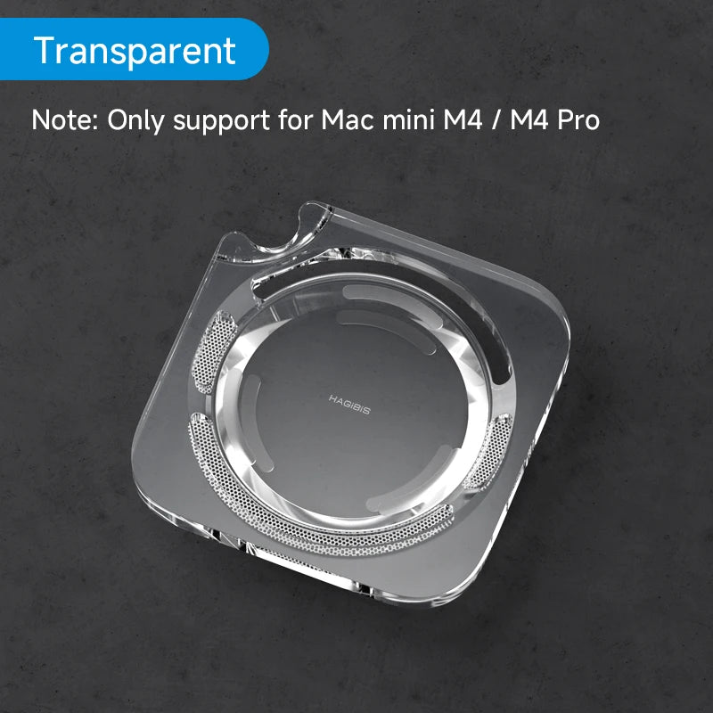 Transparent Dust-proof Stand for Mac mini M4/M4 Pro