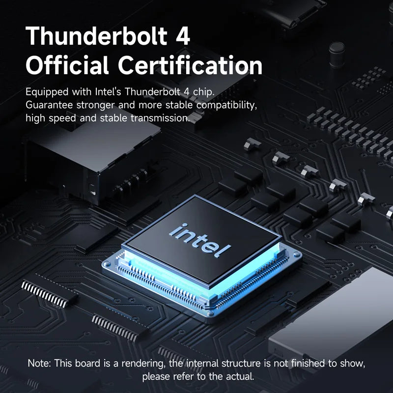 Thunderbolt 4 Docking Station 8K 40Gbps Hagibis