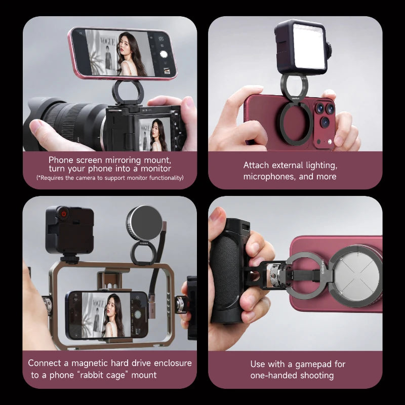 Hagibis Magnetic MagSafe Phone Tripod Mount