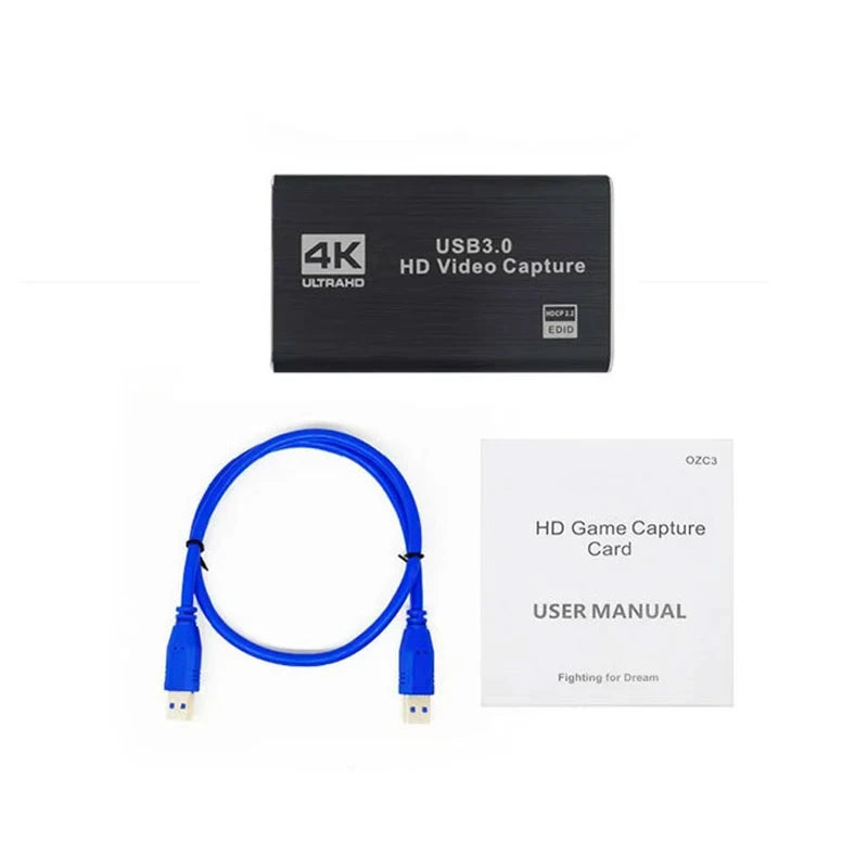 USB 3.0 HDMI Video Capture Card with 4K Pass-Through