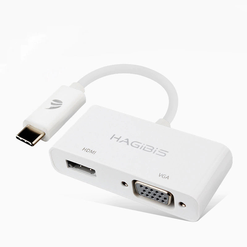 Hagibis USB-C to HDMI & VGA Converter