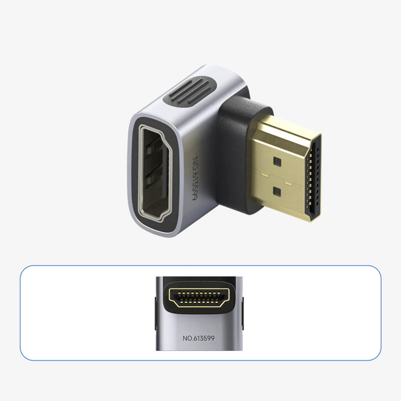 Hagibis HDMI 2.1 Right Angle Adapter 90°