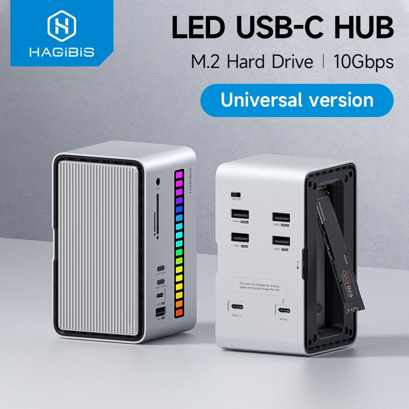 USB C LED Strip Light Docking S tation HAGIBIS