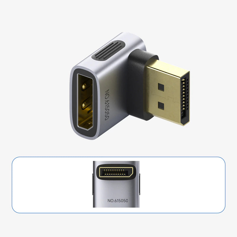 Hagibis DisplayPort 1.4 Right Angle Adapter 8K 60Hz / 4K 240Hz