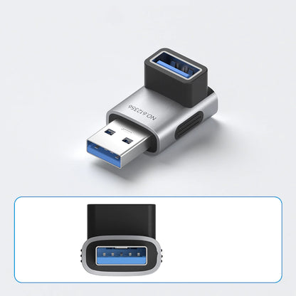 Hagibis USB 3.2 90° Multi-Angle Adapter – 10Gbps 60W