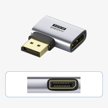 Hagibis DisplayPort 1.4 Right Angle Adapter 8K 60Hz / 4K 240Hz
