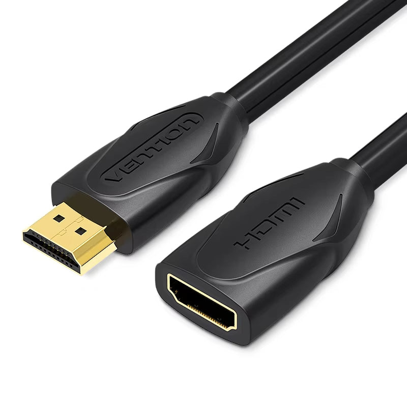 HDMI cable with gold connector on a white background