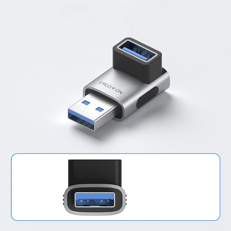 Hagibis USB 3.2 90° Multi-Angle Adapter – 10Gbps 60W