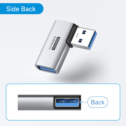 USB 3.2 90° Multi-Angle Adapter – 10Gbps 60W