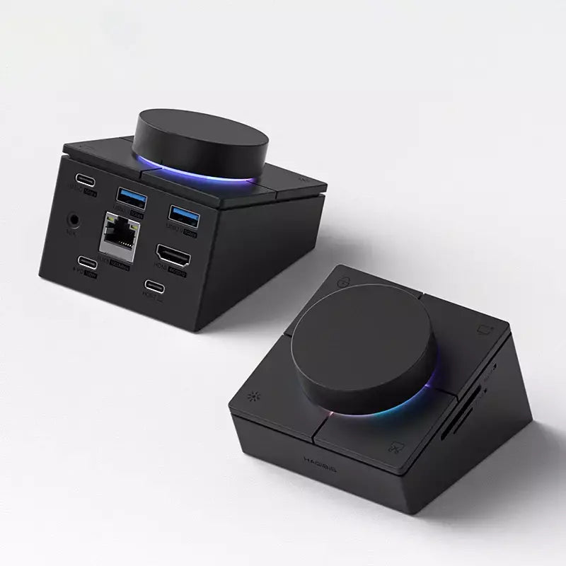 Hagibis Knob USB C Hub With Shortcut Buttons