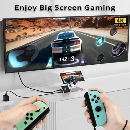 USB-C Docking Station for Nintendo Switch 2 4K 60Hz 100W