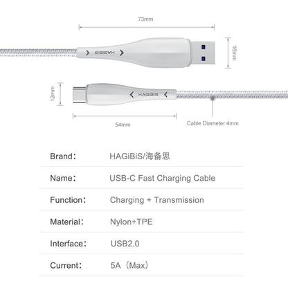 USB-C Cable 5A Fast Charging HAGIBIS