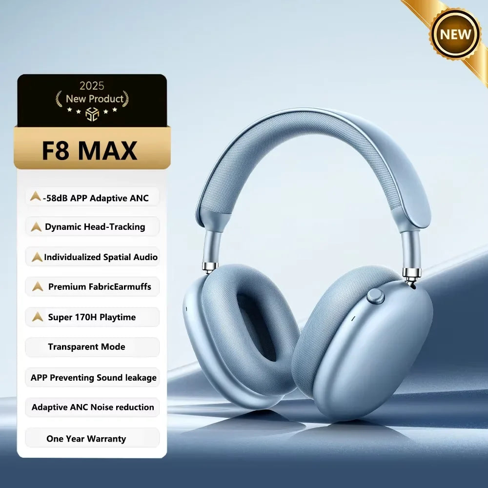 Picun F8 Pro ANC Bluetooth Headphones with 3D Spatial Audio