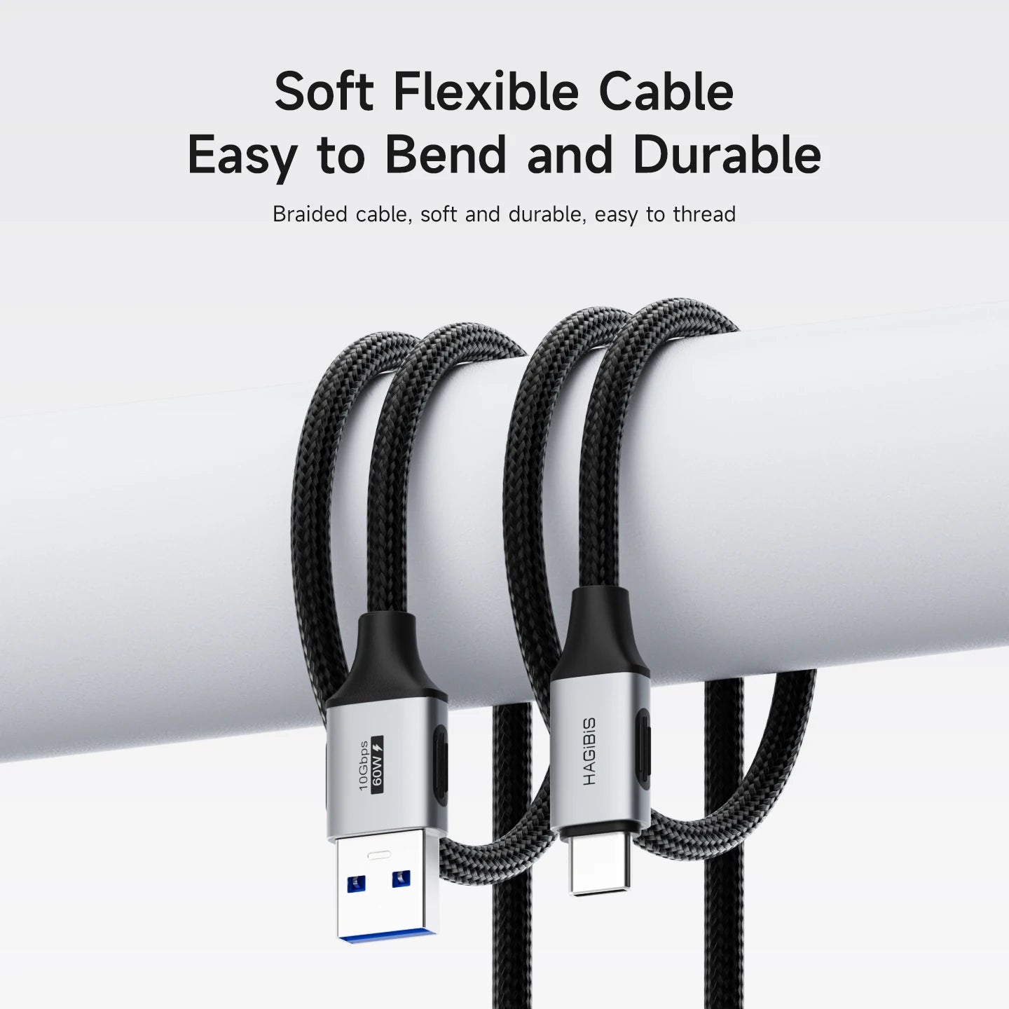 USB-A to USB-C Ultra-Soft Cable CarPlay