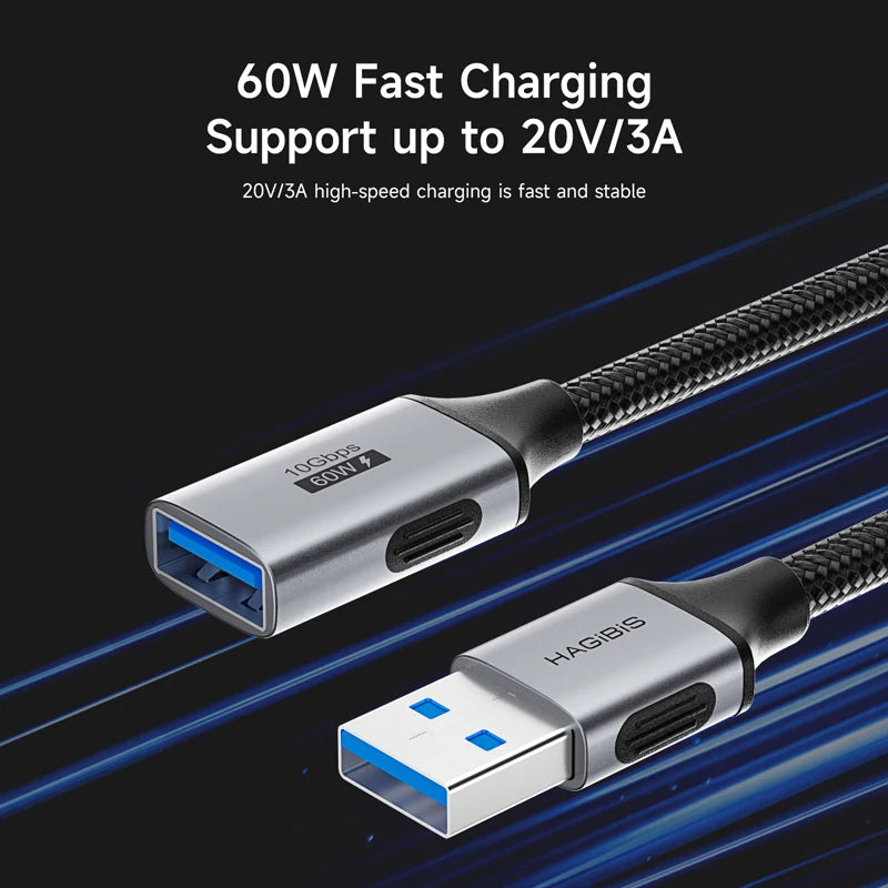 USB 3.2 Extension Cable USB A Male to Female