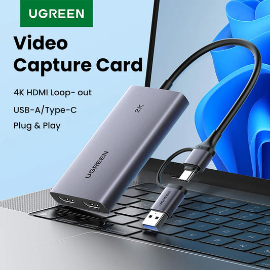 UGREEN HDMI Video Capture Card 2K 30Hz with 4K Loop-Out