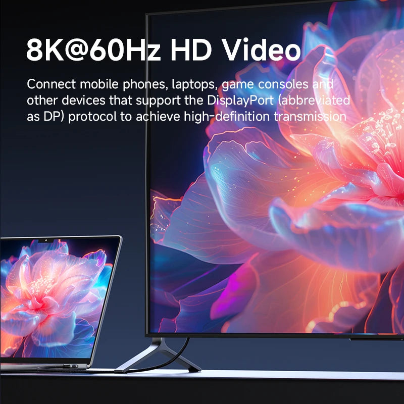 Hagibis USB4 USB-C Cable 80Gbps 240W Right Angle 8K