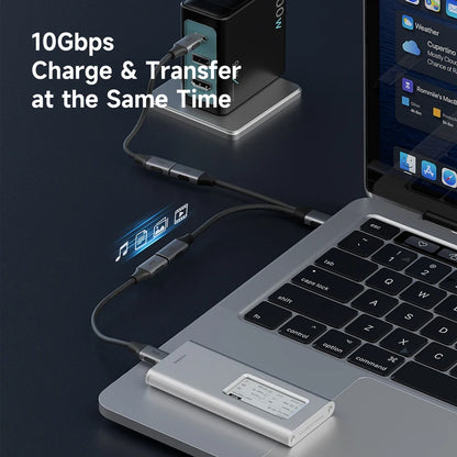 Hagibis USB-C 1-to-2 Splitter 100W PD 10Gbps