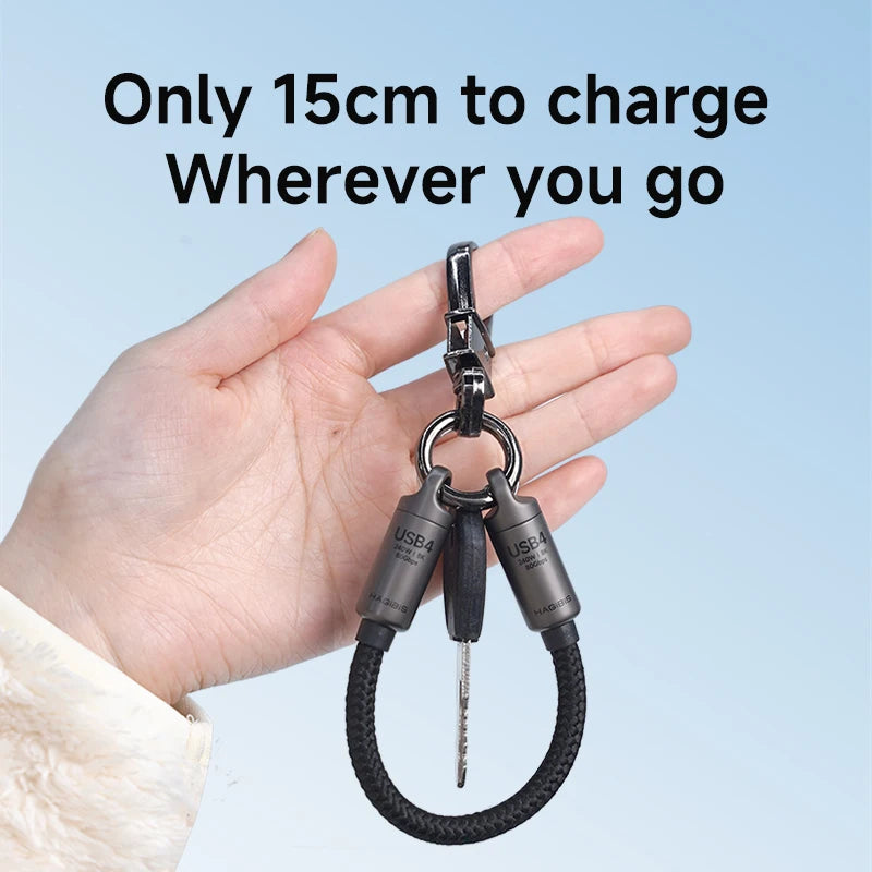 USB4 Cable Short Portable Keychain Hagibis